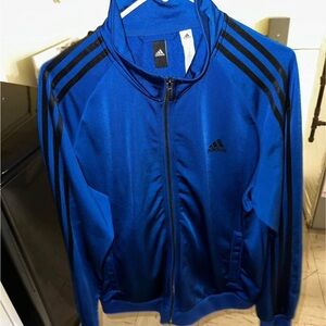 Adidas Men's Royal Blue Windbreaker Jacket